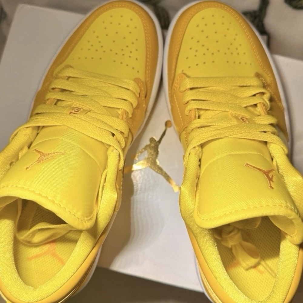 Nike Air Jordan Low Top Sneakers in Yellow